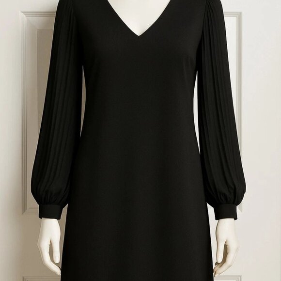 White House Black Market shift Dress with flared sheer sleeves size is 10 NWT!!! - Picture 7 of 7